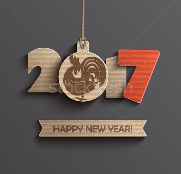 Symbol for Happy New Year 2017. Stock photo © tandaV