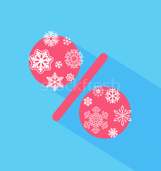 Natale vendita design illustrazione vettore neve Foto d'archivio © tandaV