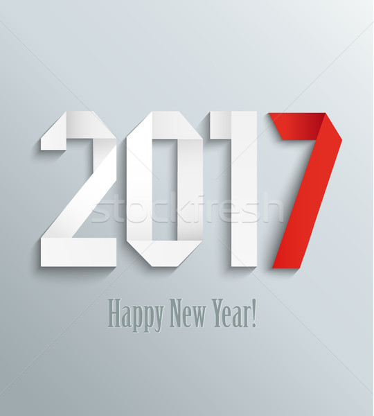 New 2017 year greeting card. Stock photo © tandaV