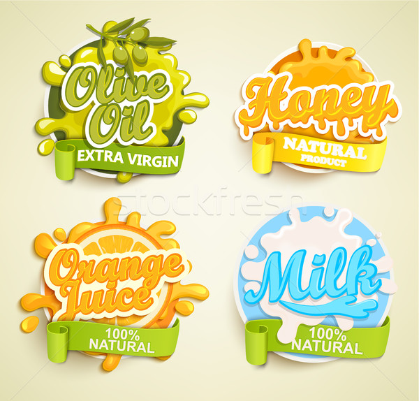 Set of labels. Stock photo © tandaV