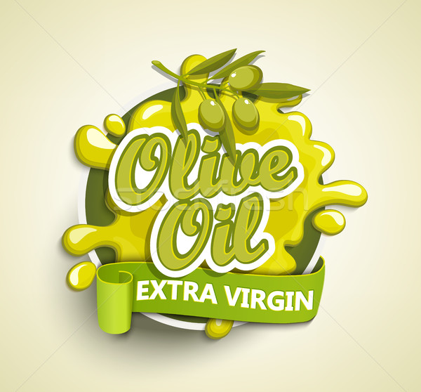 Olive oil extra virgin label. Stock photo © tandaV