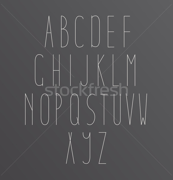 алфавит шрифт письма иконки бизнеса Сток-фото © tandaV