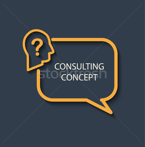 Icon for a consulting concept. Stock photo © tandaV
