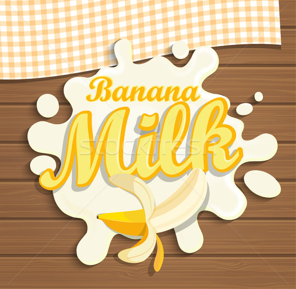Latte banana splash natura salute colazione Foto d'archivio © tandaV