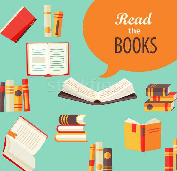 Set of books. Stock photo © tandaV