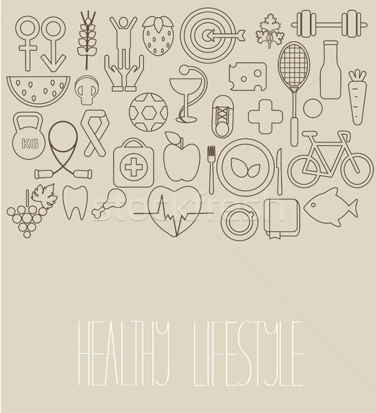 Concept of healthy lifestyle. Stock photo © tandaV