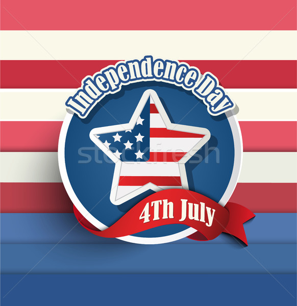 Fourth of july American independence day badges.  Stock photo © tandaV