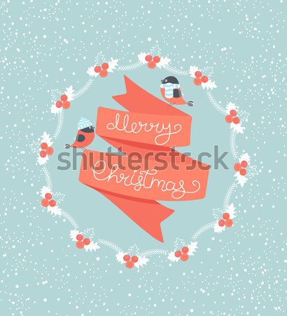 Foto stock: Cartão · natal · alegre · dentro · quadro