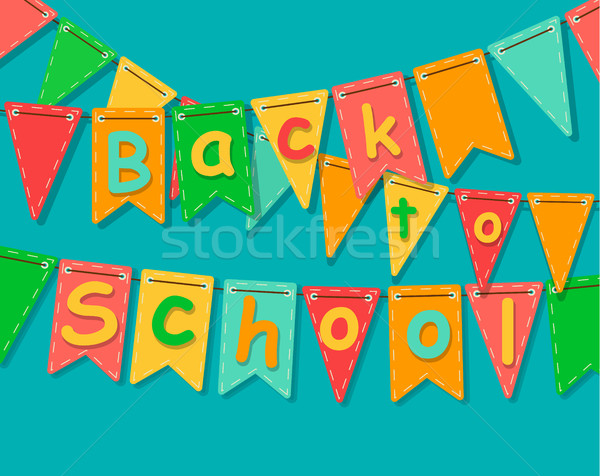 Back to school banner. Stock photo © tandaV