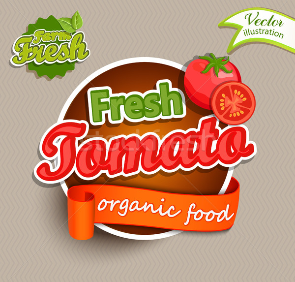 Fresh Tomato logo. Stock photo © tandaV