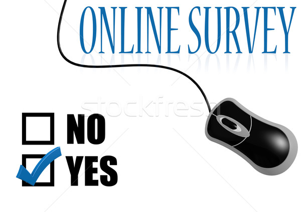 Online survey check mark Stock photo © tang90246