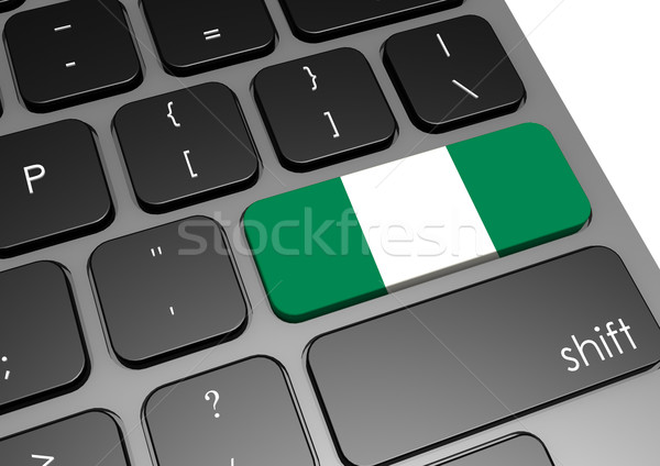 Сток-фото: Нигерия · клавиатура · изображение · оказанный · используемый