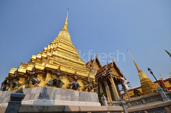 Golden pagoda in Grand Palace, Bangkok Stock photo © tang90246
