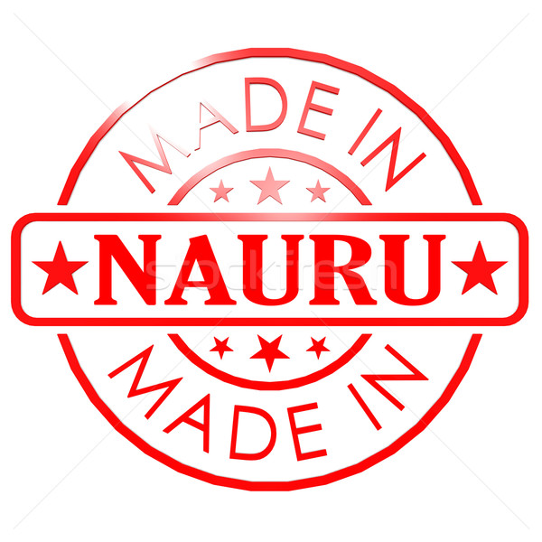 Nauru rouge sceau image rendu [[stock_photo]] © tang90246