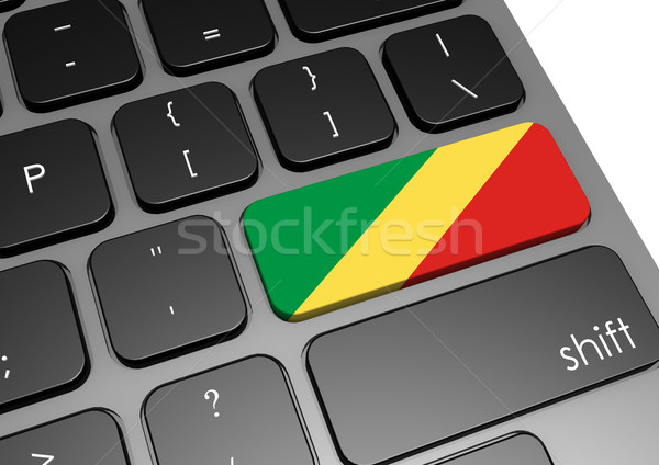 República Congo teclado imagen prestados Foto stock © tang90246