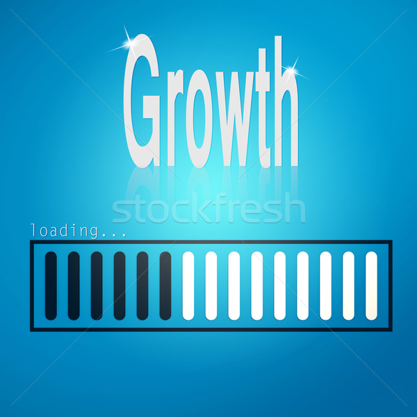 Growth blue loading bar Stock photo © tang90246