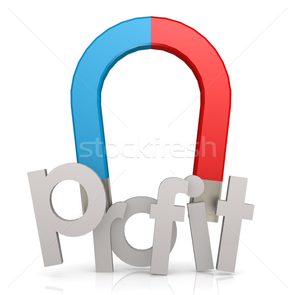 Magnet bar with profit word Stock photo © tang90246