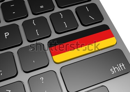 Almanya klavye görüntü render kullanılmış Stok fotoğraf © tang90246