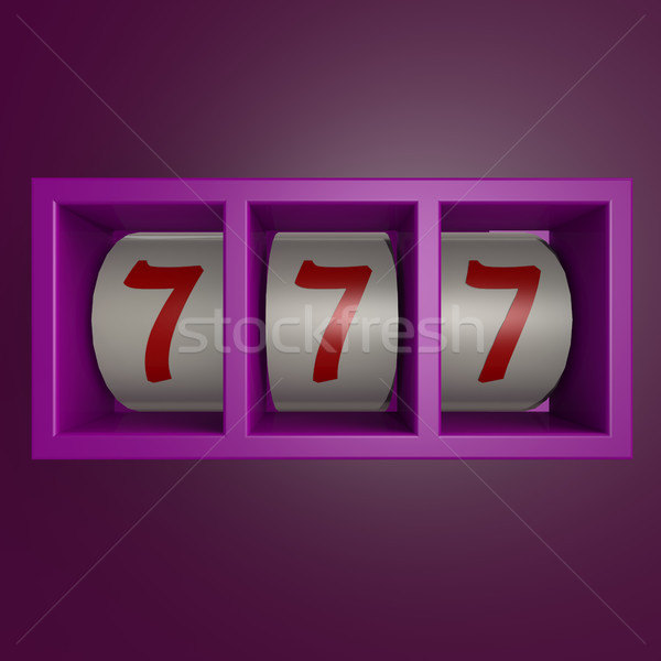 Gamble machine 777 Stock photo © tang90246