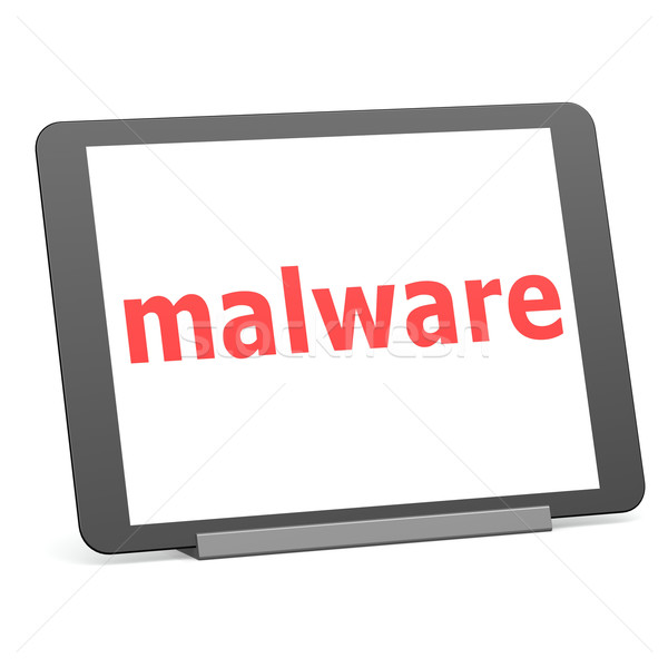 Stock photo: Tablet malware