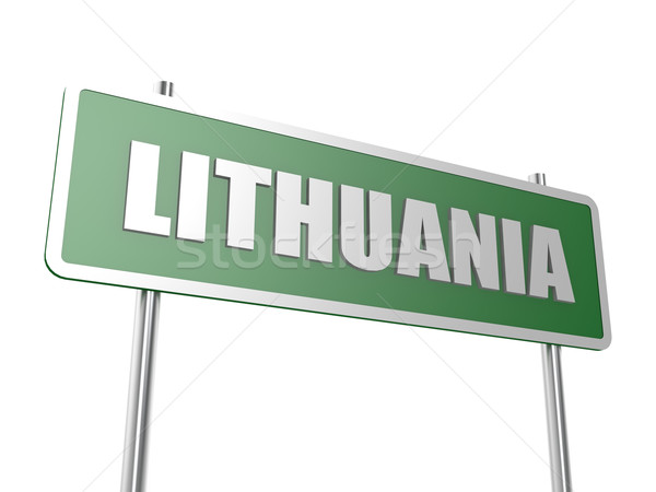 Stockfoto: Litouwen · afbeelding · gerenderd · gebruikt · grafisch · ontwerp