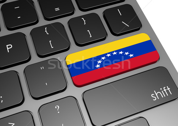 Венесуэла клавиатура изображение оказанный используемый Сток-фото © tang90246