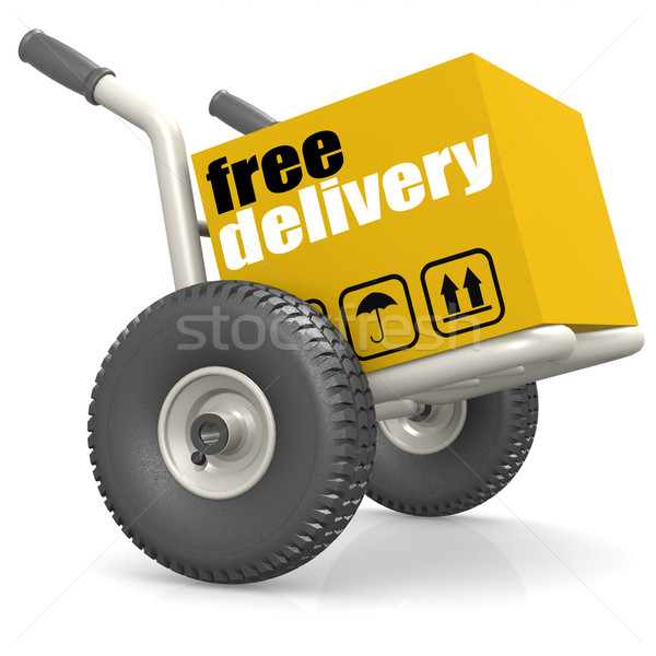 Packaging on dolly with free delivery Stock photo © tang90246