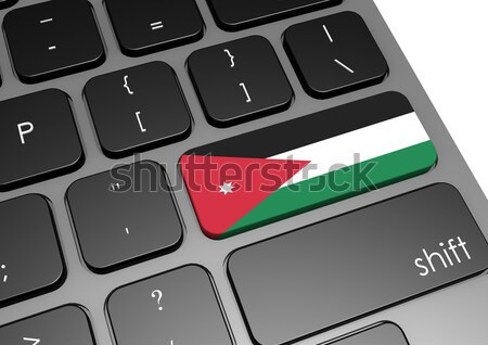 Tablet with Jordan flag Stock photo © tang90246