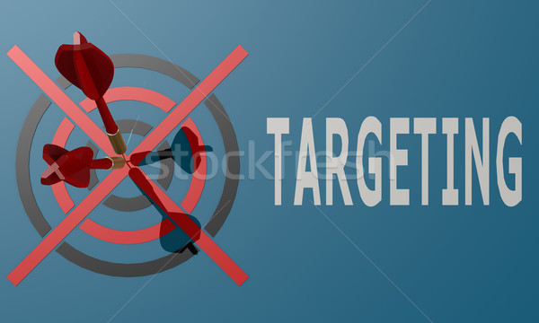 Dart bordo blu target strategia Foto d'archivio © tang90246
