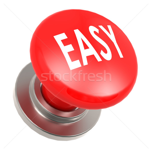 Easy red button  Stock photo © tang90246