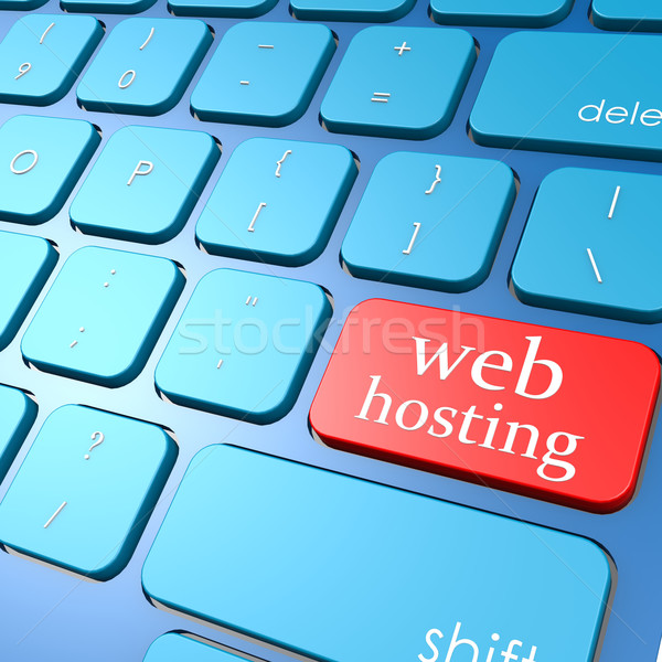 Web hosting keyboard Stock photo © tang90246