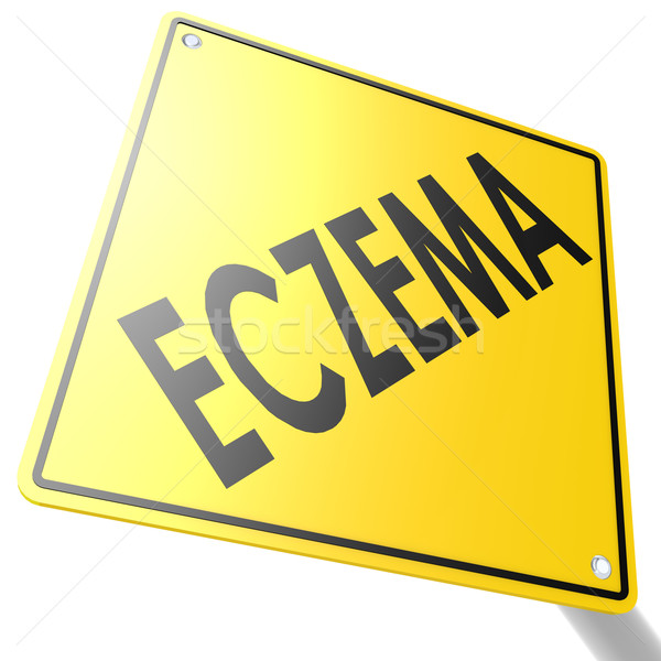 Road sign with eczema Stock photo © tang90246