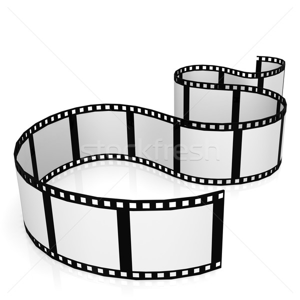 Isoliert Filmstreifen Film digitalen Foto Band Stock foto © tang90246