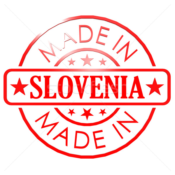 Eslovenia rojo sello negocios papel diseno Foto stock © tang90246