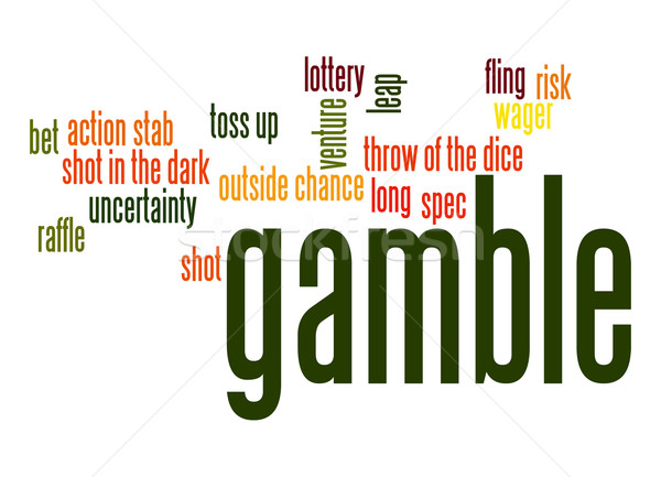 Gamble word cloud Stock photo © tang90246