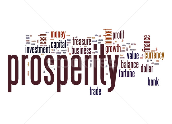 Prosperity word cloud Stock photo © tang90246