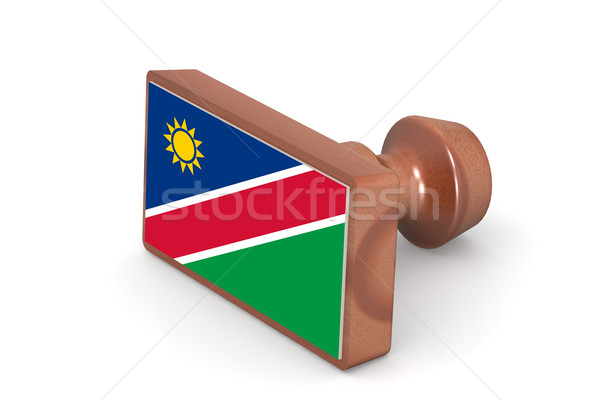 Legno timbro Namibia bandiera immagine reso Foto d'archivio © tang90246