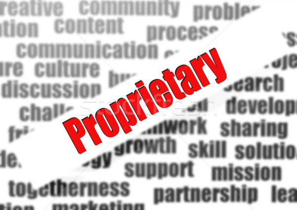 Proprietary word cloud Stock photo © tang90246