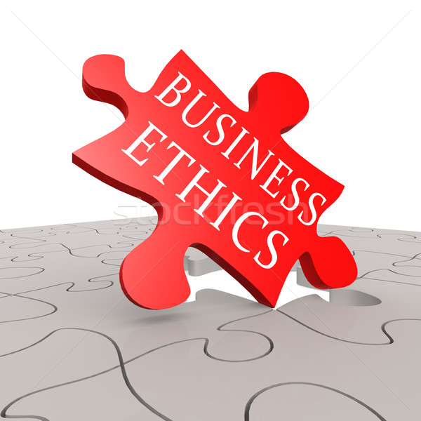 Business ethics puzzle Stock photo © tang90246