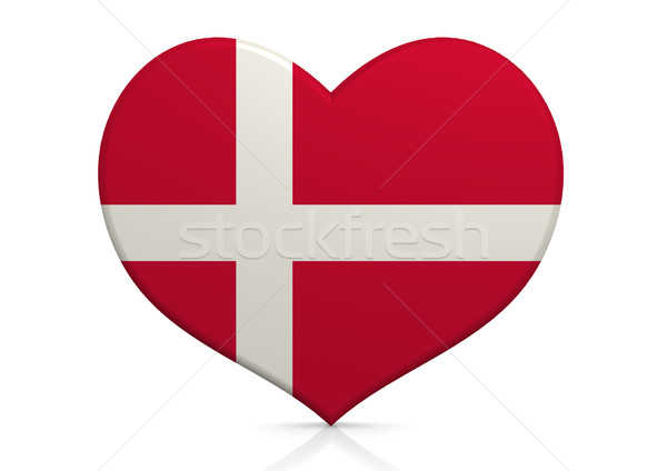 Danemark coeur fond Voyage pays concept [[stock_photo]] © tang90246