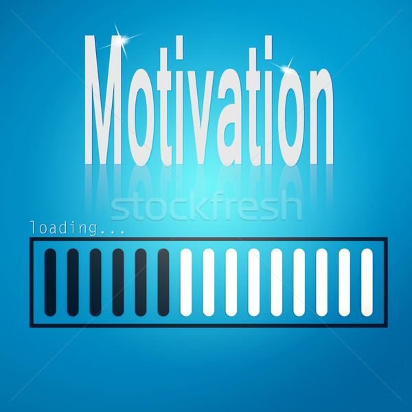 Stok fotoğraf: Motivasyon · mavi · bar · görüntü · render