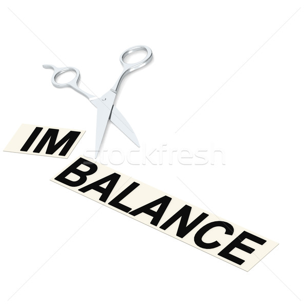 Scissor cut imbalance Stock photo © tang90246
