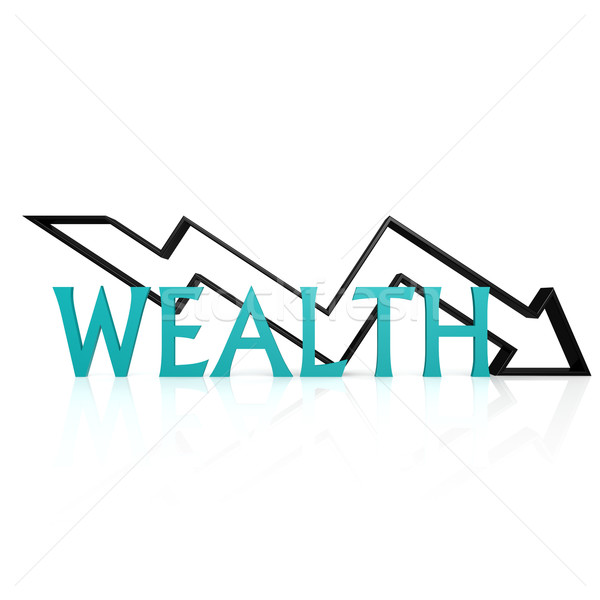 Wealth down arrow Stock photo © tang90246