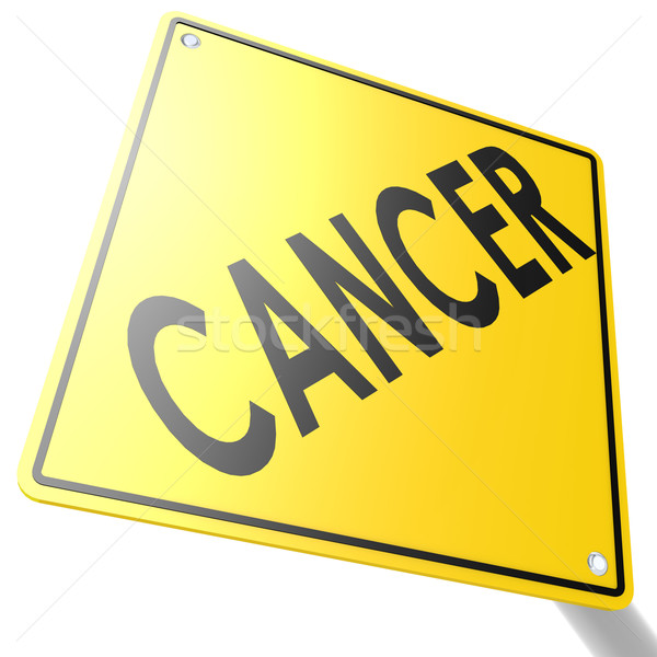 Road sign with cancer Stock photo © tang90246