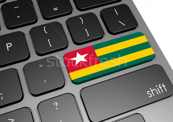 Togo klawiatury obraz świadczonych używany Zdjęcia stock © tang90246