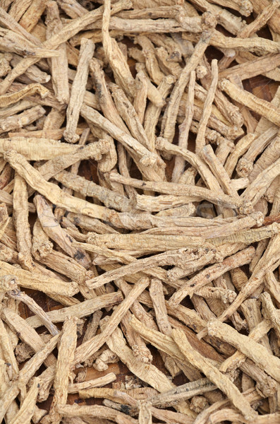 Foto d'archivio: Asciugare · ginseng · radici · mercato · alimentare