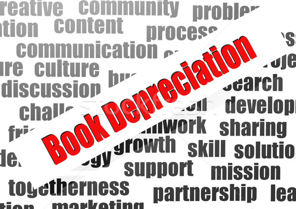 Book depreciation word cloud Stock photo © tang90246