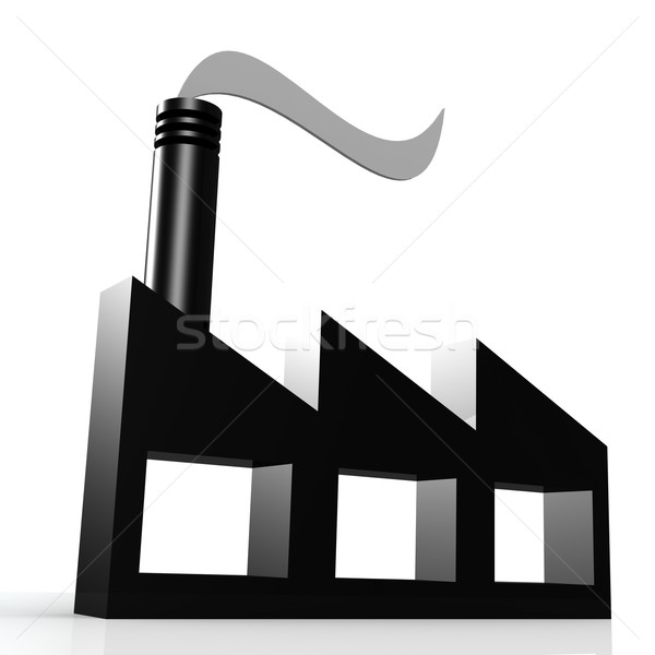 Factory icon Stock photo © tang90246