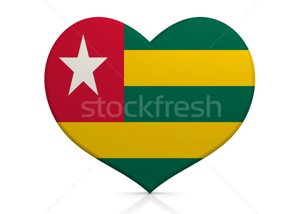 Togo serca tle podróży kraju pojęcia Zdjęcia stock © tang90246