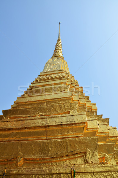 Dourado pagode palácio Bangkok Tailândia viajar Foto stock © tang90246